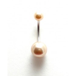 Piercing nombril style perle de culture