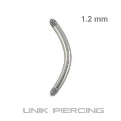 Piercing Barre courbée 1.2 mm
