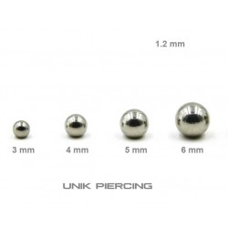 Accessoires Piercing Boule  Acier 1.2mm