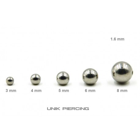 Accessoires Piercing Boule  Acier 1.6mm