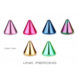 Accessoires Piercing spyke color 1.2 mm