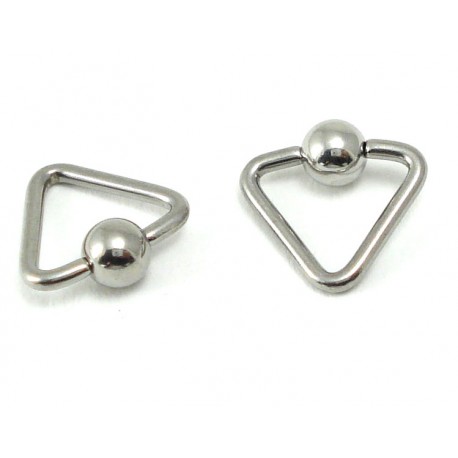 Piercing anneau triangle clip
