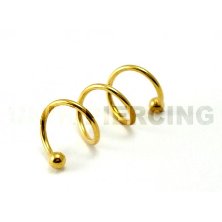 Piercing Cartilage twister 3 trous or 1.2mm